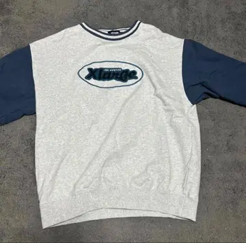 Xlarge 그레이 네이비 트레이닝복