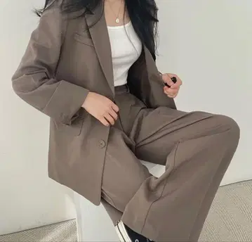 [ 미사용품 ] 여성용 수트 셋업 캐주얼 수트