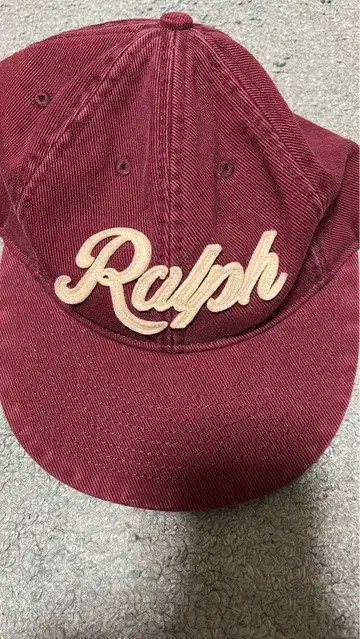 Polo Ralph 빨간색 코듀로이 캡