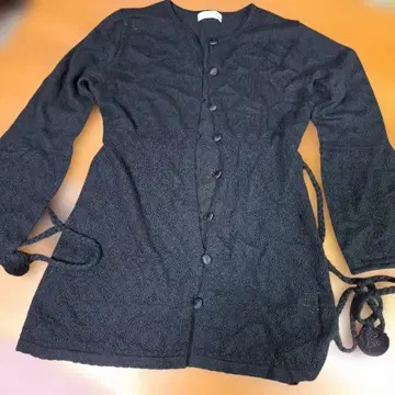 오리존티 블랙 레이스 가디건