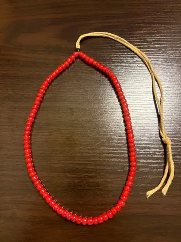 하라주쿠 고로즈 가죽끈 화이트 하트