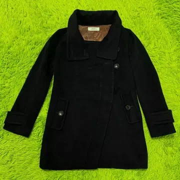 SRIC 네이비 변형 울 코트