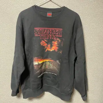 스트레인저 씽즈 GU 맨투맨 L 사이즈 블랙