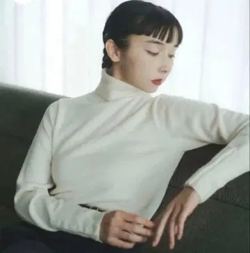 foufou 하이 게이지 터틀넥 스웨터 (아이보리)