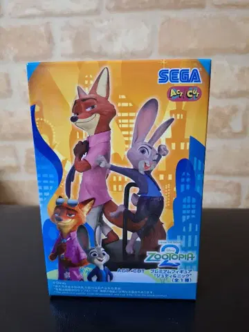 SEGA 주토피아2 피규어 닉 와일드 & 주디 홉스