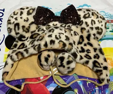 디즈니 레오파드 무늬 미니 팬캡 2025 브라운 레오파드