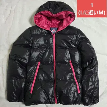 HEATER MAKER 블랙/핑크 다운 자켓 L에 가까운 M 사이즈