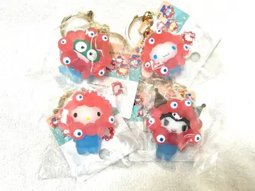 산리오 미야쿠미야쿠 변신 키링 클리어 4개 세트