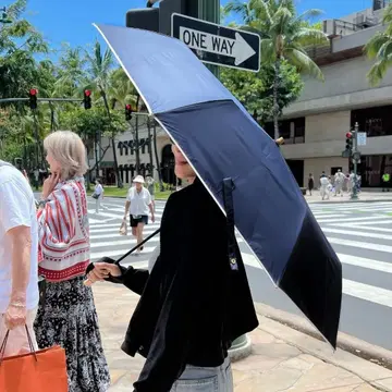 완전 차광 100% 우천 겸용 양산 네이비