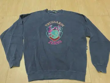 자수 맨투맨 빈티지 구제 의류 트레이닝복