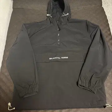 하프 지퍼 나일론 점퍼