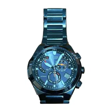 시티즌 아테사 전파 시계 블랙 티타늄 ATP-53-2704