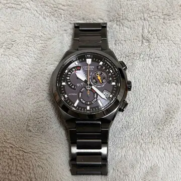 시티즌 아테사 전파 시계 블랙 티타늄 ATP53-2704
