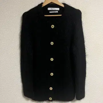 Bilitis dix-sept ans 블랙 모헤어 가디건 새상품급