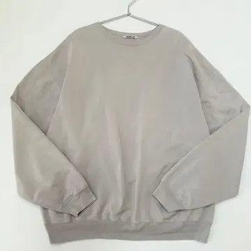 AURALEE 고급 코튼 맨투맨 A20SP02GU 사이즈 5 그레이 계열