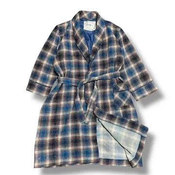 빈티지 가운 GOWN 옴브레 체크 가운 구제 의류