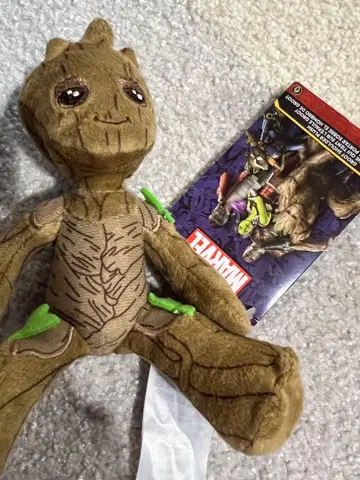 새상품 마블 그루트 봉제 인형 어깨 마그넷