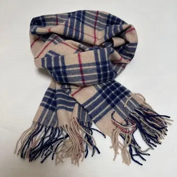 체크 무늬 머플러 스톨