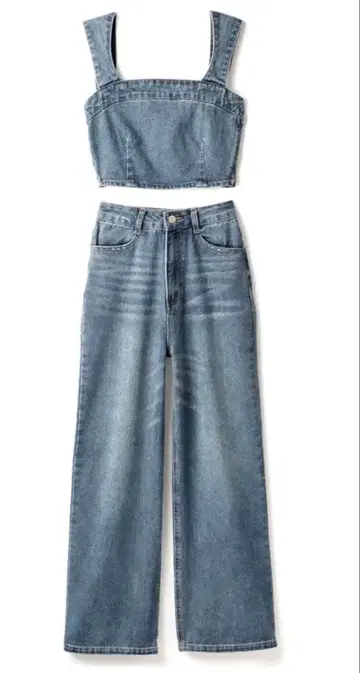 [새상품] 데님 셋업