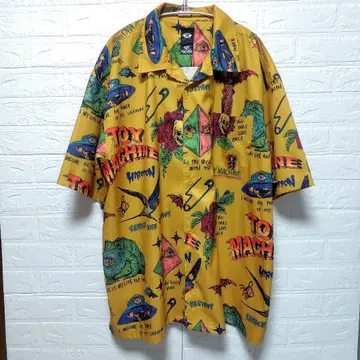 토이머신 히로톤 콜라보 오픈 카라 셔츠 하와이안