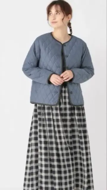 스튜디오 CLIP 리버서블 퀼트 블루종 M 사이즈