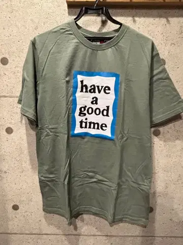 have a good time 셔츠 올리브 그린