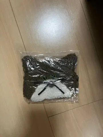 복슬복슬 고양이 파우치 2 브라운 하치와레