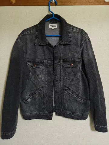 [레어 US 사양] 랭글러 데님 자켓 124MJ 블랙 M
