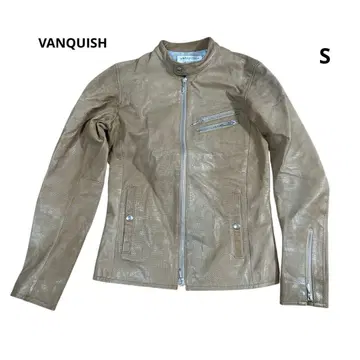VANQUISH 싱글 라이더 자켓 S 베이지