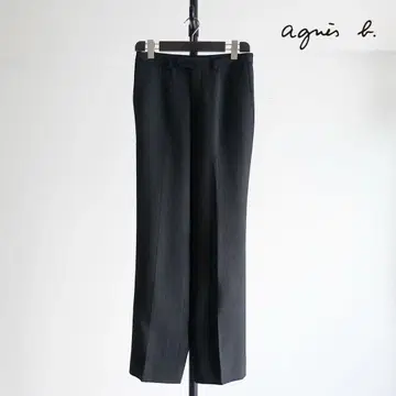 [ 프랑스제 ] Agnes b. homme 울 레이온 와이드 트라우저