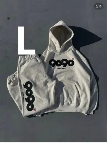 그레이 후디 팬츠 셋업