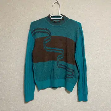 빈티지 니트 80s 90s 라이트 블루