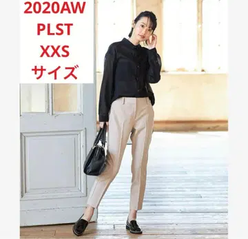 거의 새상품*PLST 브러쉬드 백 스틱 팬츠 고급 베이지 XXS