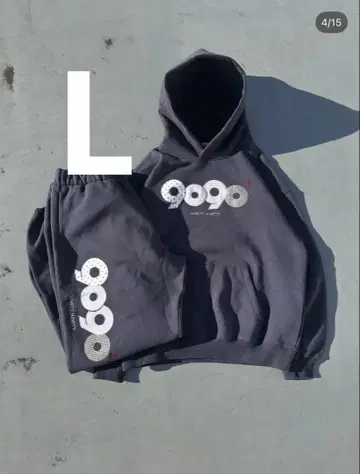 9090 후드 부착 맨투맨 셋업 M 사이즈