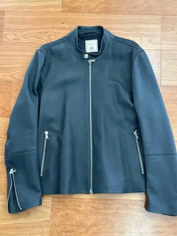 DENIM x TOMORROWLAND 램 가죽 싱글 라이더 자켓