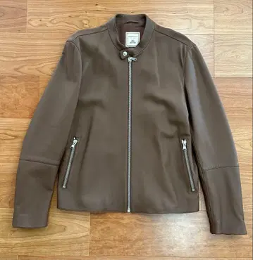 DENIM x TOMORROWLAND 램 가죽 싱글 라이더 자켓