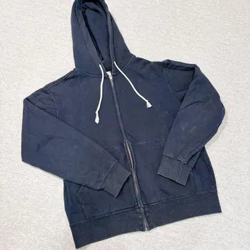 챔피온 리버스 위브 풀 집업 후드티 M 사이즈 네이비