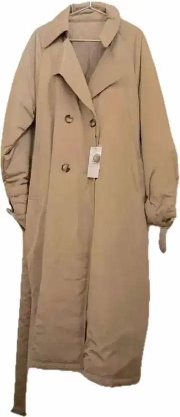 fifth 베이지 더블 브레스트 트렌치코트