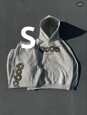 그레이 후드 부착 셋업