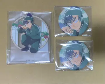 식만류삼랑 세가 럭키 쿠지 아크릴 스탠드 캔뱃지 세트