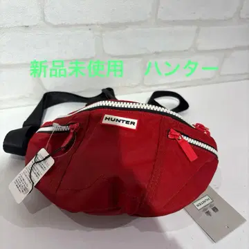 미사용 새상품 HUNTER 레드 바디백
