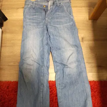 리 라이트 블루 페인터 팬츠 S