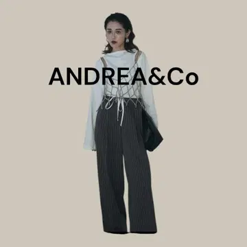 ANDREA&Co 셋업 화이트/스트라이프