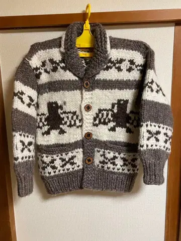 90'S 캐나다제 카우친 스웨터