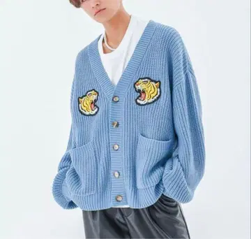 A'GEM/9 x RYUHARU 니트 가디건 블랙