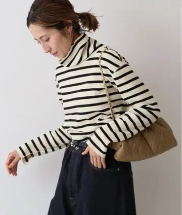 프레임워크 코튼 플라이 스타 터틀넥