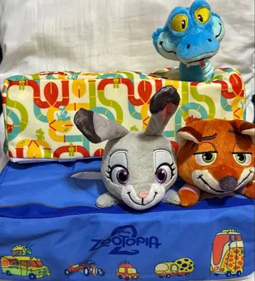 12 주토피아2 디오라마 티슈 케이스 전2종 세트 라운드원 한정판