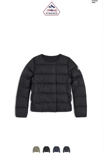 PYRENEX CANNES 피레넥스 칸느 다운 자켓 블랙 38