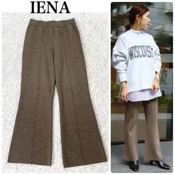 새상품급 IENA 이에나 센터 프레스 니트 팬츠 프리 사이즈