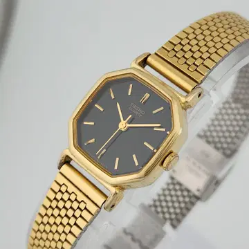 [ 새상품 배터리 작동 ] 세이코 2C21-5170 골드 옥타곤 여성용